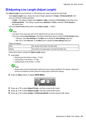 Page 583
 $GMXVWLQJWKHIHHGDPRXQW
 $GMXVWLQJ/LQH/HQJWK$GMXVW/HQJWK
 8VH$GMXVW/HQJWKWRHQVXUHWKDWOLQHVLQ&$GUDZLQJVDUHSULQWHGDWH[DFWO\WKHULJKWOHQJWK
,QWKH$GMXVW/HQJWKPHQXFKRRVHWKHPRGHRIOHQJWKDGMXVWPHQW$+LJKRU%6WDQGDUGUDIWWKDW
VXLWV\RXUSDUWLFXODUSULQWLQJDSSOLFDWLRQ
 