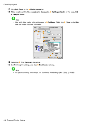 Page 466
 &HQWHULQJRULJLQDOV
  &OLFN5ROO3DSHULQWKH $ 0HGLD6RXUFHOLVW
  0DNHVXUHWKHZLGWKRIWKHORDGHGUROOLVGLVSOD\HGLQ % 5ROO3DSHU:LGWKLQWKLVFDVH,62
$$PP
 1RWH
