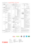 Page 2imageRUNNER  1700 seriesMachine TypeMono Laser Multifunctional. Available Core functionsimageRUNNER 1730i: Print, Copy, Scan, Send and Optional Fax imageRUNNER 1740i: Print, Copy, Scan, Send and Optional Fax imageRUNNER 1750i: Print, Copy, Scan, Send and Optional Fax PRINTER  SPECIFICATIONSPrint speedimageRUNNER 1730i: Up to 30 ppm (A4) imageRUNNER 1740i: Up to 40 ppm (A4) imageRUNNER 1750i: Up to 50 ppm (A4)Printing methodMonochrome laser beam printingPrint Resolution600 x 600 dpi, Up to 1200 x 1200 dpi...