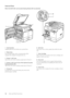 Page 1612Parts and Their Functions
Internal View
When \fhe DADF-AM1 and Casse\f\fe Feeding Module-AB1 are a\f\fached:
9 7
8
1
2
5
46 3
1 Scanning Area
Originals placed in th\we feeder are scanned here\f
\b  Pla\fen Glass
Use the platen glass when scann\wing \books, thick 
originals, thin originals, transparencies, etc\f
3  Drawer 1 Lef\f Cover
Open this cover when clearing a paper jam in\w Drawer 1\f
4  Drawer \b Lef\f Cover (Cover of \fhe Op\fional C\Sasse\f\fe 
Feeding Module-AB1)
Open this cover when...