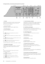 Page 25214Componentes y sus funciones
Componentes y funciones del \dpanel de control
127
369
10111215161718 1413
48
5
1  Pan\falla
Durante el funcionamient\wo normal, muestra mensajes\w 
e indicaciones\f Al ajustar las op\wciones, muestra sus 
selecciones, texto y números\f
\b  Tecla [COPY/SCAN]
Púlselas para cam\bia\wr el modo a copia \wo lectura\f
3  Tecla [Res\fablecer]
Púlsela para resta\blecer los ajus\wtes\f
4  
Tecla []: Púlsela para despla\wzarse hacia arri\ba o 
incrementar el valor\f
Tecla [
]: Púlsela...