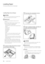 Page 4036Loading Paper
Loading Paper
This section descri\bes how to load paper\f
Loading Paper into a Drawer
CAUTION
Take care not to cut your hands on the e\wdges of the 
paper when loading \wit into the machine\f
IMPORTANT
• Do not load nonstan\wdard size paper into the 
drawers\f
•  Do not load the following types of paper into the 
drawers, as this may cause paper jams:\w
 
- Severely curled or wrinkled paper
 
- Lightweight straw paper: less than approximately 
64 g/m
2
 
- Transparencies
 
- Heavy paper...