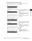 Page 71Basic Copying2-13
Basic Operations
2
●If the message  appears:
❑Use [ ] or [ ] to select  ➞ 
press [OK].
❑Enter your User ID using   -   
(numeric keys) ➞ use [ ] or [ ] to select 
 ➞ press [OK].
NOTE
For instructions on entering characters, 
see Chapter 2, “Basic Operations,” in the 
Reference Guide.
❑Use [ ] or [ ] to select  ➞ 
press [OK].
❑Enter the user password using   -   
(numeric keys) ➞ use [ ] or [ ] to select 
 ➞ press [OK].
NOTE
For instructions on entering characters, 
see Chapter 2, “Basic...