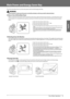 Page 43English
41
 Flow of Basic Operations 
2
 Main Power and Energy Saver Key 
 This section describes how to use the main power switch and the Energy Saver key. 
   Do not connect or disconnect the power cord with wet hands, as this may result in electrical shock. 
 
Ô How to Turn ON the Main Power 
 Make sure that the power plug is fi  rmly inserted into the power outlet and that the Security Key is in the ON positions (turn 
it to the right) if it is inserted into the machine, and then turn ON the main...