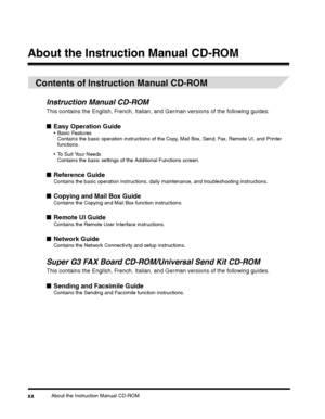 Page 22About the Instruction Manual CD-ROMxx
About the Instruction Manual CD-ROM
 