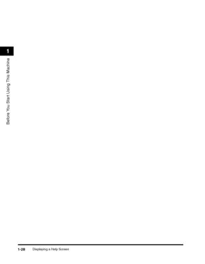 Page 52Displaying a Help Screen1-28
Before You Start Using This Machine
1
 