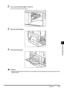 Page 1637-11Finisher-L1
Handling Options
7
2If you see the jammed paper, remove it.
If you cannot remove it, go to step 3.
3Open the stack bypass.
4Pull out the left cover.
CAUTION
•Grasp the handle and pull out the left cover horizontally to the left. (Be careful not to pull it upward as it may 
easily come off.)
 