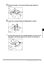 Page 273Envelope Feeder Attachment-B17-25
7-257-25 7-25
7
77 7
Handling Options
5
55 5Pull out the left guide, and remove all envelopes already loaded in the 
Pull out the left guide, and remove all envelopes already loaded in the Pull out the left guide, and remove all envelopes already loaded in the  Pull out the left guide, and remove all envelopes already loaded in the 
drawer.
drawer.drawer. drawer.
6
66 6Loosen the two screws fixing the front width guide of the cassette.
Loosen the two screws fixing the...