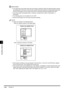 Page 284Finisher-J17-36
7-367-36 7-36
7
77 7
Handling Options
IMPORTANT

 The output tray moves down when each set of paper is delivered. When the delivered paper reaches 
the stacking limit of the tray, or after 30 sets of prints have been delivered, printing stops temporarily. 
Remove all the paper from the output tray, and the remaining printing and stapling will restart.

 You cannot staple heavyweight paper, envelopes, transparencies, labels, tracing paper, or 
letterheads.

 The following paper...