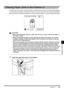 Page 285Finisher-J17-37
7-377-37 7-37
7
77 7
Handling Options
Clearing Paper Jams in the Finisher-J1
Clearing Paper Jams in the Finisher-J1Clearing Paper Jams in the Finisher-J1 Clearing Paper Jams in the Finisher-J1
If a paper jam occurs when using the finisher, a screen similar to the one shown below appears 
on the touch panel display. Check where the jam occurred, and follow the procedure described 
below and the procedure that appears on the touch panel display, to remove the jammed paper.
CAUTION...