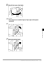 Page 305Saddle Finisher-G1/Puncher Unit-J1/Puncher Unit-G17-57
7-577-57 7-57
7
77 7
Handling Options
5
55 5Close the front cover of the finisher.
Close the front cover of the finisher.Close the front cover of the finisher. Close the front cover of the finisher.
CAUTION
CAUTIONCAUTION CAUTION

 When closing the cover, be careful not to get your fingers caught, as this may result in 
When closing the cover, be careful not to get your fingers caught, as this may result in When closing the cover, be careful not...