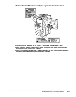 Page 191Wichtige Hinweise zum sicheren Betriebxvii
 