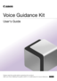 Page 1Please read this guide before operating this product.
After you finish reading this guide, store it in a safe place for future reference. 
Voice Guidance Kit
Users Guide
ENG
 