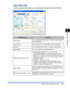 Page 2444-27
Printing a Document
4
Using the Various Printing Functions
[Page Setup] Sheet
The [Page Setup] sheet allows you to specify the following printing preferences:
Setting/ButtonContents
[Page Size]You can select the paper size of the document created 
by an application.
[Output Size] You can specify the actual paper size to be printed.
[Copies] You can specify the number of copies to be printed.
[Orientation] You can specify the printing orientation.
[Page Layout] (See p. 4-47)-[N Pages per Sheet] (N=1,...