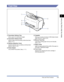 Page 28Parts and Their Functions1-5
Before You Start Using This Printer
1
Front View
aa a a
Face-down Delivery Tray
Allows paper to be delivered straight.
bb b b
Face-down Delivery Area
Delivers paper with the printing surface face down.
(See p. 2-11.)
cc c c
Delivery Selection Cover
Switches between face-up delivery and face-down 
delivery. (See p. 2-13.)
dd d d
Power Switch
Turns ON/OFF the printer. (See p. 1-11.)
ee e e
Cassette
Allows you to load a maximum of 250 sheets of plain 
paper (64 g/m2). (See p....