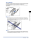 Page 643-17Output Trays
Loading and Outputting Paper
3
Face-up Output Tray
Printed paper is output to the face-up output tray on the rear of the printer unit with 
the printed side facing up. The face-up output tray is suitable to print 
transparencies, labels, or envelopes which tend to curl, since the printed paper is 
output ﬂattened.
IMPORTANT
•Be sure to close the face-up output tray before performing automatic 2-sided printing.
•The surroundings of the face-up output tray are hot during printing or...