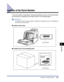 Page 4168-25Location of the Serial Number
8
Appendix
Location of the Serial Number
The serial number is required for receiving maintenance service. The serial number 
for this printer is indicated at the location shown in the following ﬁgure.
IMPORTANT
The label on which the serial number is indicated is required for service or maintenance. 
Be sure not to remove them.
Inside of the Printer
Outside View of the Packaging Box
Serial Number
Serial Number
 