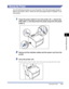 Page 288Moving the Printer5-41
Routine Maintenance
5
Moving the Printer
Use the following procedure to move the printer. If the 250-sheet paper feeder is 
ﬁtted on the printer, refer to When the 250-sheet paper feeder is installed in the 
next section.
1Press the power switch to turn the printer off aa a a, remove the 
USB cable 
bb b b, and disconnect the power plug from the power 
outlet 
cc c c.
2Remove all the interface cables and the power cord from the 
printer.
3Carry the printer unit.
Hold the grips...