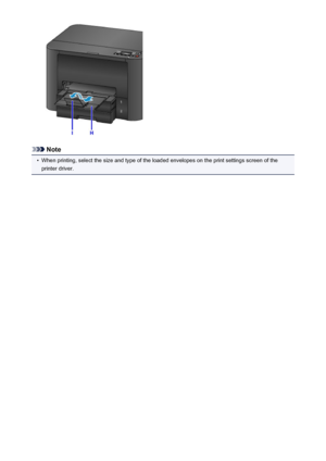 Page 139Note
•
When printing, select the size and type of the loaded envelopes on the print settings screen of theprinter driver.
139
 