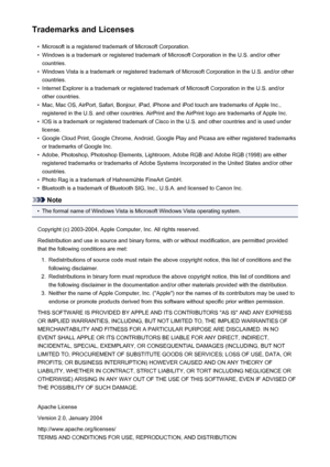 Page 15Trademarks and Licenses•
Microsoft is a registered trademark of Microsoft Corporation.
•
Windows is a trademark or registered trademark of Microsoft Corporation in the U.S. and/or othercountries.
•
Windows Vista is a trademark or registered trademark of Microsoft Corporation in the U.S. and/or othercountries.
•
Internet Explorer is a trademark or registered trademark of Microsoft Corporation in the U.S. and/or other countries.
•
Mac, Mac OS, AirPort, Safari, Bonjour, iPad, iPhone and iPod touch are...