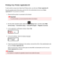 Page 49Printing Your Printer registration IDTo add a printer by using Canon Inkjet Cloud Printing Center, you will need a  Printer registration ID.
From the operation panel of this printer, print the URL of the authentication site and your  Printer
registration ID . The procedure is as follows:1.
Check that the printer is connected to the Internet
Important
•
To use this function, you must connect this printer to the Internet.
2.
On the printer operation panel, select the  Setup  button, and then select  Web...