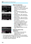 Page 158
3 Fine Adjustment of AF’s Point of Focus N
156
4Make the adjustment.
 For a zoom lens, select the wide-
angle (W) or telephoto (T) end. 
Pressing < 0> will turn off the purple 
frame and make the adjustment 
possible.
  Set the adjustment amount, then 
press < 0>. The adjustable range is 
±20 steps.
  Setting it toward “-: ” will shift the 
point of focus in front of the standard 
point of focus.
  Setting it toward “+: ” will shift the 
point of focus to behind the standard 
point of focus.
  For a...