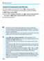 Page 254
a: Manual Exposure
252
If the ISO speed is set to  A (AUTO) for < a> manual exposure 
shooting, you can set exposure  compensation (p.255) as follows:
  [z 2: Expo.comp./AEB ]
  Under [ 83: Custom Controls ], with [: Expo comp (hold btn, 
turn ) ] or [: Expo comp (hold btn, turn  ) ] (p.506).
  Quick Control (p.64)
Exposure Compensation with ISO Auto
  If ISO Auto is set, the ISO speed setting will change to obtain the 
standard exposure with the set shutter speed and aperture. Therefore, 
you may not...