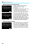 Page 294
3 Setting the Flash Function N
292
 Wireless functions / Flash ratio control
Wireless (multiple) flash shooting is 
possible with radio or optical 
transmission.
For details on wireless flash, refer to the 
Instruction Manual of a Speedlite 
compatible with wireless flash shooting.
With a macro flash (MR-14EX II, etc.) 
compatible with flash function settings, 
you can set the flash ratio between flash 
tubes or flash heads A and B, or use 
wireless flash with additional slave units.
For details on...