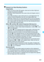 Page 333
331
General Live View Shooting Cautions
Image Quality
 When you shoot at high ISO speeds,  noise (such as dots of light and 
banding) may become noticeable.
  Shooting in high temperatures may cause noise and irregular colors in 
the image.
  If Live View shooting is used continuously for a prolonged period, the 
camera’s internal temperature may rise, and image quality may 
deteriorate. Always exit Live View shooting when you are not shooting.
  If you shoot a long exposure while the  camera’s internal...