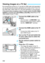 Page 434
432
By connecting the camera to a TV set with an HDMI cable (sold separately), 
you can play back the camera’s still photos and movies on the TV set. For 
the HDMI cable, HDMI Cable HTC-100 (sold separately) is recommended.
If the picture does not appear on the TV screen, check if the [53: Video system] is correctly set to [For NTSC] or [For PAL] (depending on the 
video system of your TV set).
1Connect the HDMI cable to the 
camera.
 With the plug’s < dHDMI MINI > logo 
facing the front of the camera,...