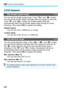 Page 490
3 Custom Function Settings N
488
C.Fn2: Exposure
Set shutter speed rangeC.Fn2
You can set the shutter speed range. In the < s> and < a> modes, 
you can set the shutter speed manually within the range you have set. 
In the < d> and < f> modes, the shutter speed will be set 
automatically within the set shutter speed range (except for movie 
shooting). Then select [ OK] to register the setting.
Highest speed You can set it from 1/8000 sec. to 15 sec.
Lowest speed You can set it from 30 sec. to 1/4000...