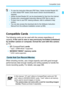 Page 7
5
Compatible Cards
 To view the Instruction Manuals (PDF files), Adobe Acrobat Reader DC 
or other Adobe PDF viewer (most recent version recommended) is 
required.
  Adobe Acrobat Reader DC can be downloaded for free from the Internet.
  Double-click a downloaded Instruction Manual (PDF file) to open it.
  To learn how to use PDF viewing software, refer to software’s Help 
section.
  You can also access the download site for the Software Instruction 
Manual from the software installation screen...