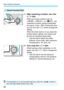 Page 62
Basic Shooting Operations
60
(1)After pressing a button, turn the 
< 5 > dial.
When you press a button such as 
, , or , the 
respective function remains selectable 
for approx. 6 sec. ( 9). During this time, 
you can turn the < 5> dial to change the 
setting.
When the timer ends or if you press the 
shutter button halfway, the camera will 
go back to shooting-ready state.
  Use this dial to select the white 
balance, drive mode, flash exposure 
compensation, AF point, etc.
(2)Turn only the < 5> dial....