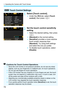 Page 74
d Operating the Camera with Touch Screen
72
1Select [Touch control].
  Under the [ 52] tab, select [ To u c h  
control ], then press < 0>.
2Set the touch control sensitivity 
setting.
  Select the desired setting, then press 
.
  [Standard ] is the normal setting.
  [Sensitive ] provides a more reactive 
touch screen response than 
[ Standard ]. Try using both settings 
and select the one you prefer.
  To disable touch operations, select 
[Disable ].
3 Touch Control Settings
Cautions for Touch Control...