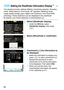 Page 86
84
The shooting function settings (Battery (remaining capacity), Shooting 
mode, White balance, Drive mode, AF operation, Metering mode, 
Image quality (image type), Digital Lens Optimizer, Dual Pixel RAW 
(shooting), Flicker detection) can  be displayed in the viewfinder.
By default, only Flicker detection is checkmarked [X].
1Select [Viewfinder display].
  Under the [ 52] tab, select 
[ Viewfinder display ], then press 
< 0 >.
2Select [Show/hide in viewfinder].
3Checkmark [ X] the information to 
be...