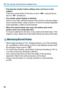 Page 98
A Fully Automatic Shooting (Scene Intelligent Auto)
96
 Pressing the shutter button halfway does not focus on the 
subject.
If the focus mode switch of the lens is set to < MF> (manual focus), 
set it to < AF> (autofocus).
  The shutter speed display is blinking.
Since it is too dark, taking the pict ure may result in a blurred subject 
due to camera shake. Using a tripod or a Canon EX-series Speedlite 
(sold separately, p.286) is recommended.
  When the external flash was used, the bottom part of the...