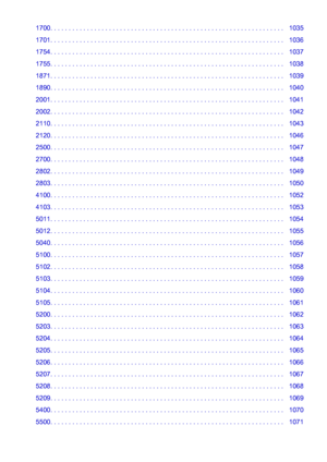 Page 161700. . . . . . . . . . . . . . . . . . . . . . . . . . . . . . . . . . . . . . . . . . . . . . . . . . . . . . . . . . . . . . . .   1035
1701. . . . . . . . . . . . . . . . . . . . . . . . . . . . . . . . . . . . . . . . . . . . . . . . . . . . . . . . . . . . . . . .   1036
1754. . . . . . . . . . . . . . . . . . . . . . . . . . . . . . . . . . . . . . . . . . . . . . . . . . . . . . . . . . . . . . . .   1037
1755. . . . . . . . . . . . . . . . . . . . . . . . . . . . . . . . . . . . . . . . . . . ....