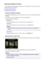 Page 523Using Useful Display FunctionsYou can change the method to display the photos saved on the USB flash drive and specify the date (lastmodified date of data) to select photos.
Changing the Method to Display
Specifying Date to Select Photo
Changing the Method to Display
By pressing the left  Function button on the photo selection screen, the screen to select a display method
is displayed.
Use the 
 button to select the display method, then press the  OK button.
The following methods are selectable.
•...