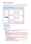 Page 611Settings (E-mail) Dialog BoxClick  E-mail  on the 
 (Scanning from a Computer) tab to display the  Settings (E-mail) dialog box.
In the  Settings (E-mail)  dialog box, you can specify how to respond when attaching images to an e-mail
after scanning them using the scanner button.
(1) Scan Options Area
(2) Save Settings Area
(3) Application Settings Area
(1) Scan Options Area Select Source Select the type of item to be scanned. Select  Auto to detect the item type automatically and to set
Color Mode ,...