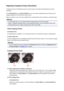 Page 714Adjusting Cropping Frames (ScanGear)"Cropping" is the act of selecting the area you want to keep in an image and discarding the rest when
scanning it.
On the  Basic Mode  tab and Advanced Mode  tab, you can specify cropping frames (scan areas) on the
image(s) displayed in the Preview area of the screen.
When you perform a scan, each area specified with a cropping frame will be scanned as a separate image.
Note
•
In whole image view, you can specify multiple cropping frames on the preview image....