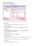 Page 815Speed Dial Utility Dialog boxThe following items are on the  Speed Dial Utility dialog box.1.
Printer Name:
Selects the machine for editing the registered information using Speed Dial Utility.
2.
Display Printer Settings
Loads the registered information on the machine selected for  Printer Name: into Speed Dial Utility.
3.
Setting Item List:
Selects the registered information for editing. Choose one item from  TEL Number Registration, User
Information Setting , and Rejected Number Setting .
4.
Registered...