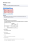 Page 321WEP Details Screen
Note
•
This screen is not available depending on the printer you are using.
Specify the printer WEP settings.
Note
•
When changing the password (WEP key) of the printer, the same change must be made to the
password (WEP key) of the access point.
1.
WEP Key:
Enter the same key as the one set to the access point.
The number of characters and character type that can be entered differ depending on the combination of the key length and key format.
 Key Length64bit128bitKey FormatASCII5...