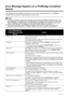 Page 7874Troubleshooting
Error Message Appears on a PictBridge Compliant 
Device
The following are the possible errors that may occur when printing directly from a PictBridge 
compliant device and the counter measures to clear them.
Note
zThis section describes errors that are indicated on Canon-brand PictBridge compliant devices. The 
error messages and operations may vary depending on the device you are using. For errors on non-
Canon PictBridge compliant devices, check the status of the  Alarm lamp and take...