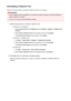 Page 469Uninstalling IJ Network ToolFollow the procedure below to uninstall IJ Network Tool from your computer.
Important
•
Even if IJ Network Tool is uninstalled, you can print over network. However, you cannot change the
network settings over network.
•
Log into a user account with administrator privilege.
1.
Perform the procedure to uninstall IJ Network Tool.
•
In Windows 8.1 or Windows 8:
1.
Select  Control Panel  from the Settings charm on  Desktop > Programs  > Programs and
Features .
2.
Select Canon IJ...