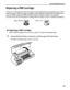 Page 43Printing Maintenance
39
Replacing a FINE Cartridge
If there is no improvement with the quality of printing following such maintenance as Print 
Head Cleaning, a FINE Cartridge is probably empty. Replace an empty FINE Cartridge with a 
new one. When replacing a FINE Cartridge, check the model number very carefully. 
The printer will not print properly if a wrong FINE Cartridge is used, or installed improperly.
„Replacing a FINE Cartridge
When a FINE Cartridge runs out of ink, replace it using the...