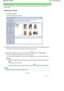 Page 110Advanced Guide > Printing from a Computer > Printing with the Bundled Application Software > Printing Stickers >
Selecting a Photo
Selecting a Photo
1.Click Select Images.
The Select Images screen appears.
2.Select the folder that contains the image you want to print from the folder tree area.
The images in the folder will be displayed as thumbnails (miniatures).
3.Select the image(s) you want to print and click  (Import to Inside Pages).
The selected images are displayed in the selected image area.
You...