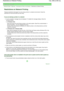 Page 330Advanced Guide > Appendix > Connecting the Printer to the Network > Restrictions on Network Printing 
Restrictions on Network Printing 
These are restrictions that apply if you are using a printer in a network environment. Check the
restrictions for the environment you are using. 
If you are sharing a printer in a network 
A print completion message may be displayed. To disable the message display, follow the
procedure below. 
In Windows Vista: 
Press the Alt key from the Printers window on the client...