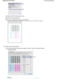 Page 44(1) Select Test Print in the pop-up menu.
(2) Click Print Head Alignment.
(3) Confirm the displayed message, and click OK.
The print head alignment pattern will be printed. Do not open the Front Cover while printing is in progress.Printing takes about 3 minutes to complete.
4.Adjust the print head position.
(1) Look at the printout and select the pattern number in column A that has the least
noticeable streaks.
  Note 
Стр. 44 из 334 стр. Aligning the Print Head
 