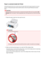 Page 286Paper Is Jammed inside the PrinterIf the jammed paper tears and you cannot remove the paper either from the paper output slot or from the
rear tray, or if the jammed paper remains inside the printer, remove the paper following the procedure below.
Important
•
When the paper jam error has occurred, you cannot turn the printer off the even if you press the  ON/
RESUME  button on the printer. Take the appropriate action of the paper jam error, then turn the printer
off.
1.
Retract the paper output tray,...