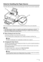 Page 117
Before Using the Printer
Hints for Handling the Paper Source
This printer offers two paper sources to load printing paper; the Rear Tray (A) and the Cassette (B).
Here are some hints for handling these paper  sources according to how you are using them.
„When Printing for the First Time
At purchase, the printer is set to feed from the Rear Tray. 
If you are printing without changing paper source  settings, load paper in the Rear Tray.
„Changing the Paper Source
The Rear Tray lamp lights up when feeding...